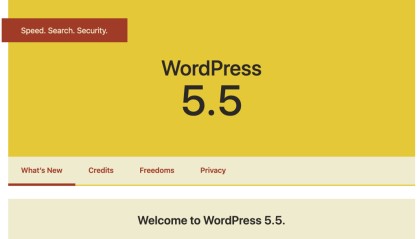 博客已经升级到 WordPress 5.5 正式版
